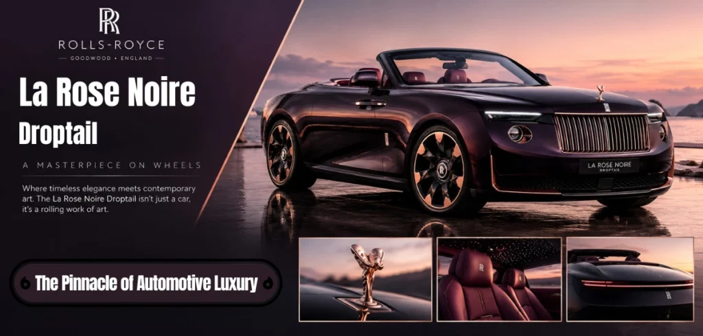 Rolls Royce La Rose Noire Droptail Price in India: The World’s Most Expensive Masterpiece Rolls Royce La Rose Noire Droptail Price in India