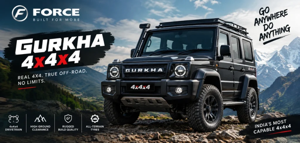 Force Gurkha 4x4x4 Price in India