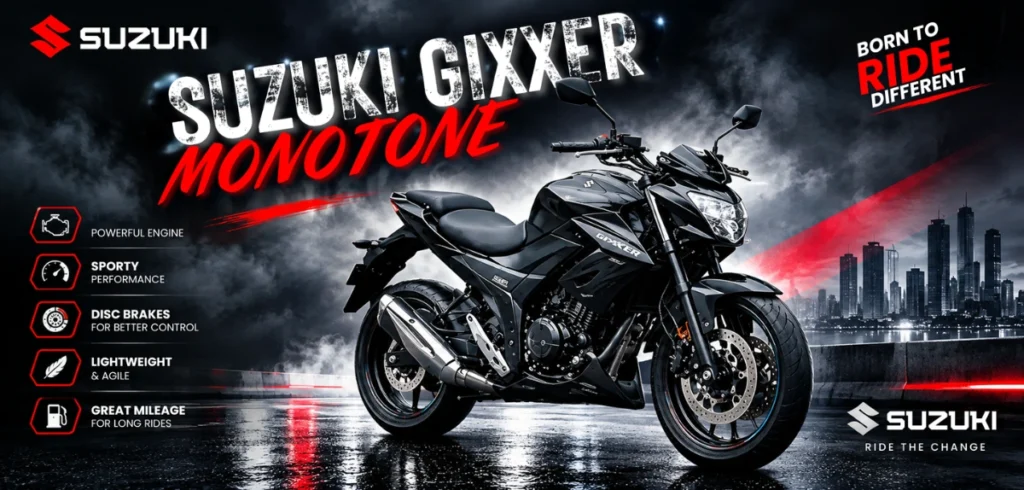 Suzuki Gixxer Monotone Price in Bangladesh – Complete 2026 Pricing & Features Guide Suzuki Gixxer Monotone Price in Bangladesh